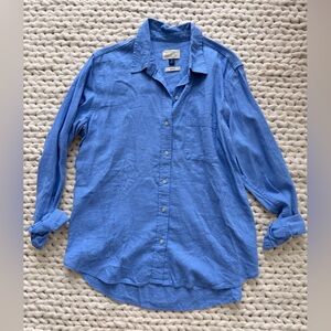 Universal Thread Blue Casual Button-Down Shirt